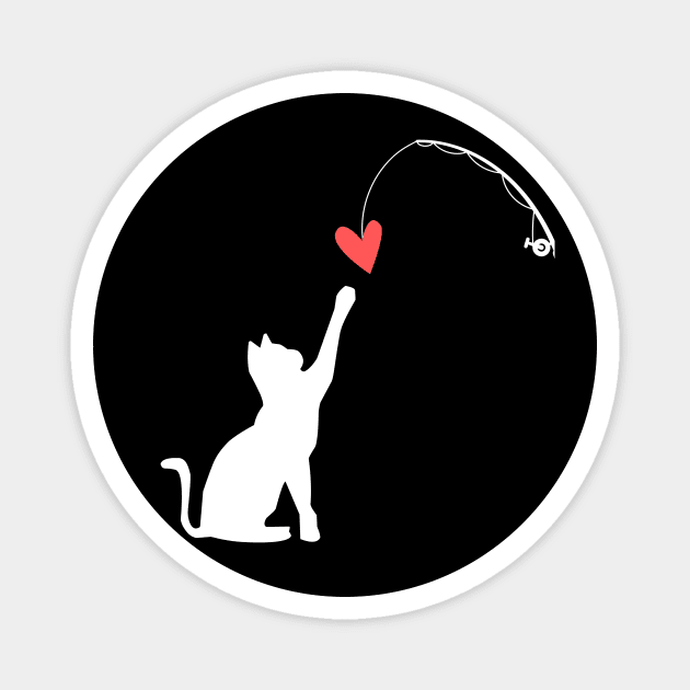 Cat Lover Funny Valentine's Day Magnet by The WYLD Tribe